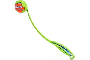 CHUCKIT! ¡Tírala! Lanzador de pelotas deportivo para perros, de juguete, con pelota de tenis pequeña, 36 cm