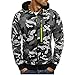 Produktbild MEIbax Herren Camouflage Zipper Pullover Langarm mit Kapuze Sweatshirt Hoodie Kapuzenjacke Sweatjacke Mäntel Shirt Tops Bluse