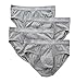 Produktbild Columbia Men's 100% Cotton Briefs 4-Pack Grey Heather Underwear