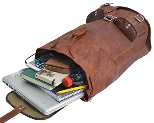 Gusti Leder nature  Louis  Rucksack Lederrucksack Umh  ngetasche Vintage Laptoptasche Ledertasche Schultertasche Uni Notebook Ledertasche Praktisch Ru