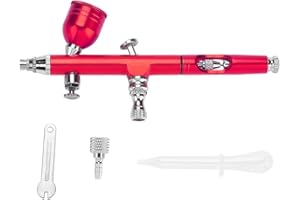 Dekaim Schwerkraft-Airbrush-Pistole,2 Farben 0,2 mm Schwerkraft-Airbrush-Pistole Spritzpistole Art Tattoo Paint Nail Cake Decoration Tools