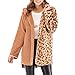 Produktbild TianWlio Jacken Parka Mäntel Herbst Winter Warme Jacken Strickjacken Damen Mäntel Mode Winter Fleece Spleiß Leopard Druck Warmer Mantel L
