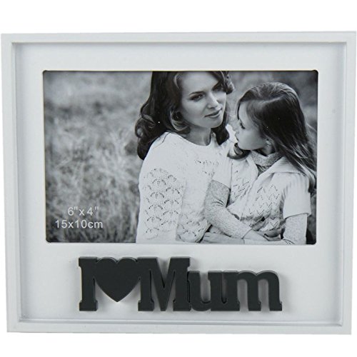 Fotorahmen I love mum Holz - Muttertagsgeschenk