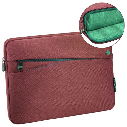PEDEA Tablet PC Tasche Fashion f  r 10 1 Zoll  25 6cm  Tablet Schutzh  lle Tasche Etui Case mit Zubeh  rfach  rot