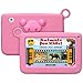 Produktbild 7 Zoll Kinder Tablet,QIMAOO Android Tablet kids Bilige Tablet PC 8G ROM+32G SD Speicherkarte Android 4.4 Quad Core 1.2 GHz mit Silikonhülle Kinder Geschenk Pink