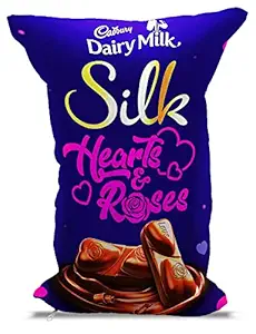 DREAMVIO Satin Dairy Milk Chocolates Soft Toys/Plush Pillow (Multicolor, 12x16 inch)