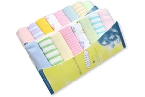 MEETGRE Lot de 8 Gants de Toilette pour bébé pour bébé - Petit Mouchoir carré - pour Tous Les âges