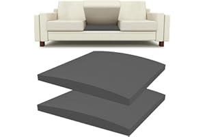 Lanswood Sofa Cushion Support for Sagging Seat 2Pack 50 x 50cm High-Density Sofa Support Cushions Foam Replacement Sofas Seat Cushions Under Cushion Sag Repair-Black