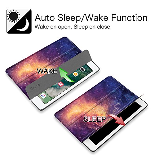 Fintie iPad 9.7 Zoll 2017 Hülle – Ultra Schlank Superleicht Ständer Smart Shell Case Cover Schutzhülle Tasche mit Auto Schlaf / Wach Funktion für Apple iPad 2017 Neue Modell, Die Galaxie - 4