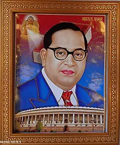 Shree Handicrafts Plastic Dr. Bhimrao Ambedkar Photo Frame