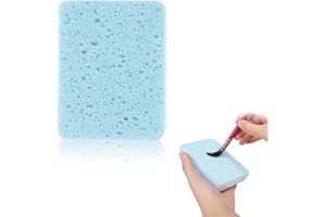 WHYCNJL 1 Piece Sponge School Watercolour Cleaning Sponge Water Absorbent Painting Sponge Rectangular Drawing Sponges Synthetic Artist Sponges for Painting Crafts Ceramic Supplies, Blue