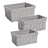 Medidas: 47x42x37 cm. Color: Gris. Material: Mimbre