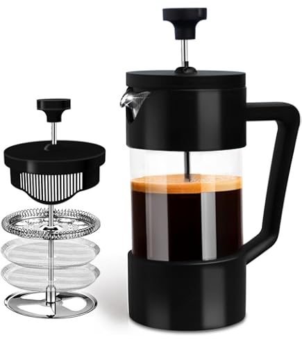 Pressca Portable Coffee & Tea Maker - 12 Oz French Press Infuser, BPA Free, Red - View #2