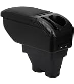 YJYWZH pour Peugeot 208 Accoudoir Couche double Consoles Boîte de Rangement 2013-2018 Noir YJYWZH pour Peugeot 208 Accoudoir Couche double Consoles Boîte de Rangement 2013-2018 Noir