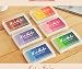 Produktbild Stempelkissen Regenbogen Handwerk Finger Stempelkissen Kreative Werkzeug für Kinder DIY Scrapbooking Stempel Kartenherstellung (6 Pack)