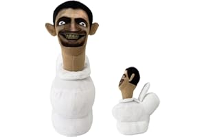 IOSCDH Skibidi Toilet Poupée en Peluche, Skibidi Jouets en Peluche, Skibidi Toilet Peluche Coussins Jouet en Peluche Poupées Cadeau pour Enfants