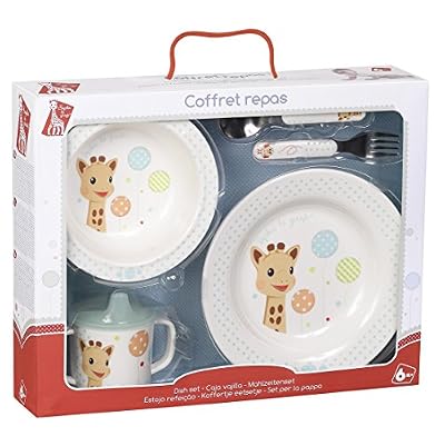 Vulli - Fresh Touch - Sophie la Girafe - Coffret Repas Mélamine - Version Ballons