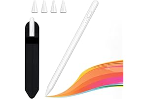 HZD Stylus Pen for Apple iPad 2023-2018, Faster Charge Apple Pencil for iPad, With Tilt Sensitivity & Palm Rejection & Magnetic, Compatible iPad 10/9/8/7/6, Pad Air 3/4/5, iPad Pro 12.9"/11", Mini 6/5