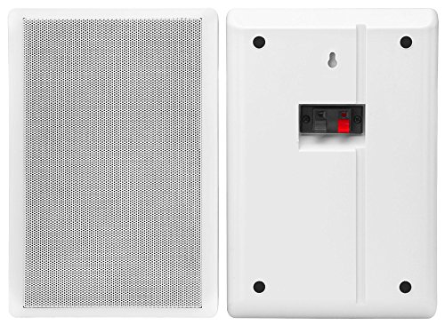 Pronomic FLS-540 WH Flatpanel Wandlautsprecher Boxen Paar (HiFi Flachlautsprecher, 2-Wege Box, 5,25
