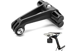 RALSPEC Bike Saddle Camera Mount for GoPro HERO OSMO Sjcam Action Cam Go Pro Bicycle Seat Rail Rear View Clamp Holder Bracket 11/10 / 9/8 / 7/6 / 5/4 / 3 Session