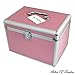 Large Pink Aluminium Lockable Vanity Case Cosmetic Beauty Storage Box by Aston of London