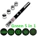 Produktbild BBKSHWD Taschenlampe,Handlampe,1 Stück Wireless Remote Grün 5 In 1 Presenter Powerpoint   Pointer Präsentation Fernbedienung Stift Licht Batterie