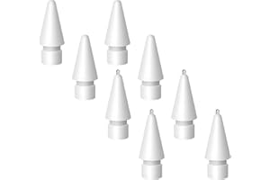 ‎BILLYBATH 8 Stück Spitzen für Apple Pencil Spitze, Ersatzspitzen Spitze für Apple Pencil 2nd Gen/1st Gen, keine abgenutzten Metallspitzen, präzise Steuerung, 0,78 mm längere Spitzen