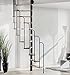 Produktbild Intercon Spindeltreppe Skidoo 120 x 60 cm oder 140 x 70 cm bis 292 cm Geschosshöhe