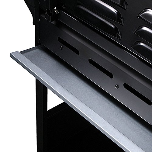 TAINO® Gasgrill BBQ Grillwagen 4 Edelstahl-Brenner 1 Seitenkocher Gas-Grill TÜV Farbe Schwarz (4+1) - 7