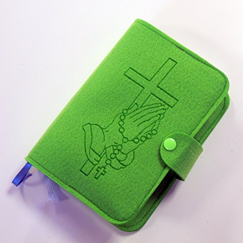 Preisvergleich Produktbild Farbklecks Collection - Gotteslobhülle hellgruen - Motiv 1 - personalisierbar mit Namen - Gotteslob Buchhülle - Gotteslobumschlag