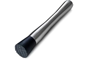 Premium Edelstahl Cocktail Stößel - Perfekt für Profi-Barkeeper & Cocktail-Liebhaber - Profi-Barzubehör, Von HSYTEK