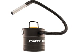 Varo Powerplus Ash Tom POWX3013-1 600 W askdammsugare - med 20 l tank, blåsfunktion och laddningsbart filter - för öppen spis, verkstad, grill och ugn