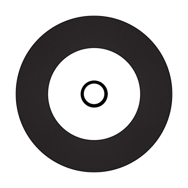 Primeon CD-R 80Min/700MB/52x Cakebox (50 Disc), Black-Vinyl-disc Surface, Inkjet Printable