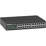 NETGEAR 24 Port Gigabit Ethernet Unmanaged Network Switch (GS324) - Desktop, Wall, or Rackmount, Silent Operation, Ethernet S