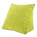 Produktbild Dreieckissen Zurück Stützkissen Rückenlehne Rückenstütze Sofa Bett Deko - Grün, 47x45x23cm