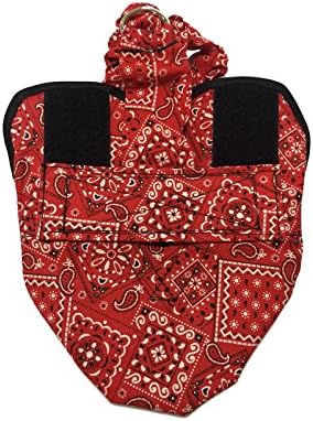 Hen Holster Wrap Style (Large Bantam Chickens/Small Waterfowl) Bandana Bird Diaper, Small/Medium, Red