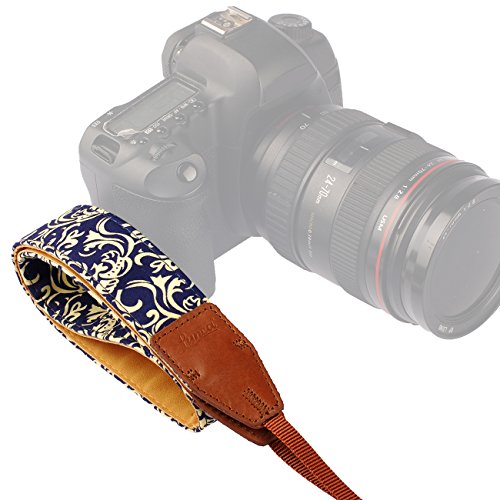 LYNCA LL-10 bandouli  re sangle de cou sangle d   paule amovible avec dessins d impression de fleurs pour tous les appareils photo dslr Canon Nikon Sony Olympus Pentax etc