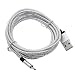 Produktbild GGG 2M Kupferdrähte Mikro-USB-Daten-Synchronisierungs-Ladekabel für Samsung HTC LG Silber