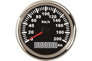 ELING Compteur de vitesse GPS étanche 200KM/H pour Buggy Moto avec rétro-éclairage 85mm 12V/24V