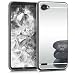 Produktbild kwmobile Hülle für LG Q6/Q6+ - TPU Silikon Backcover Case Handy Schutzhülle - Cover Silber spiegelnd