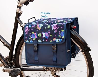 EMKcycles Sacoche de vélo double pour femme Motif hiboux Classic