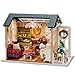 Produktbild Yiliay Villa Dsign DIY Haus Kit Geschenk Miniatur Puppenhaus Mini Dollhouse Mit LED Licht und Deckel-Weihnachten Stil