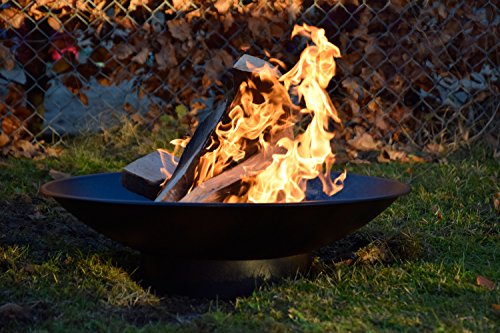 dobar Feuerschale „Stockholm“, Feuerstelle aus Stahlblech, Durchmesser 60 x 17 cm, schwarz - 6