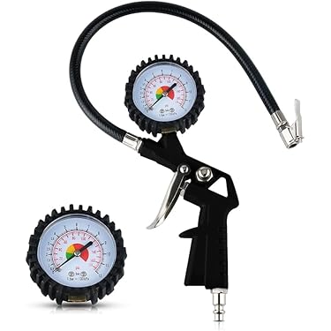 Gonfleur De Pneus Poids Lourds Avec Manomètre Précis Embout Allongé