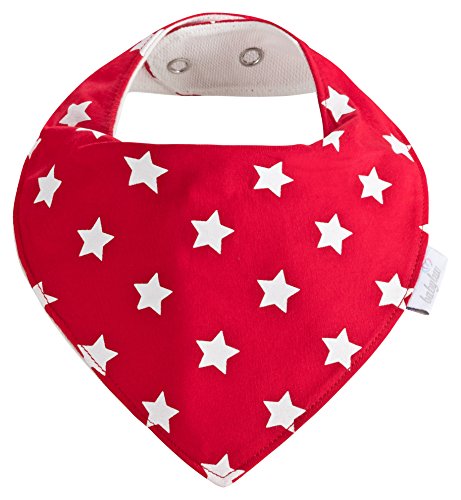 Baby-Lätzchen Set für Mädchen 5 Stück, Dreieckstuch aus Baumwolle in den Farben Rot, Rosa und Weiß, Saugstark und Wasserdicht – Halstücher – Spucktücher – Sabberlätzchen - 5