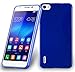 Produktbild Cadorabo Hülle für Honor 6 - Hülle in Blau – Handyhülle aus TPU Silikon in gebürsteter Edelstahloptik (Brushed) Silikonhülle Schutzhülle Soft Back Cover Case Bumper