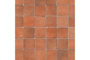 Tumdee Miniatures Dolls House 1:12th Scale A3 Embossed Terracotta Small Tiles Cladding Wallpaper