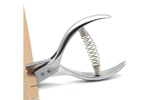 MLMLH Alicates de Costura de Diseñador, Alicates Perforadoras de Costura, Herramienta de Marcado de Patrones, Alicates de Costura de Prendas de Acero Inoxidable, para Cinturones, Cuero, Ropa(45N)