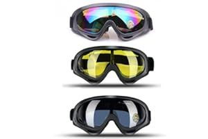 JTENG Skibrille Schutzbrille Motocross Goggle Sportbrille Schneebrille Wintersport Brille Winddicht Staubschutz Fliegerbrille Snowboardbrille Schneebrille Skibrille