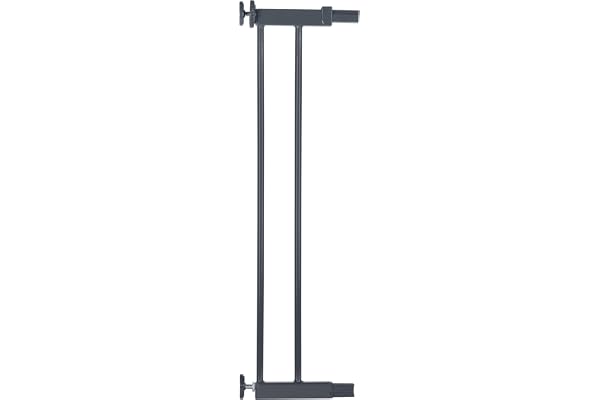 Safety 1st Easy Close Metal, Rallonge de barrière 14 cm, Sans perçage, Rallonge de barrière de sécurité enfant facile à installer, Extension barrière escalier enfant, À pression, gris foncé